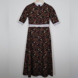 70’s Handmade Floral Dress